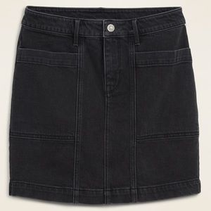 Old Navy Black Denim Skirt